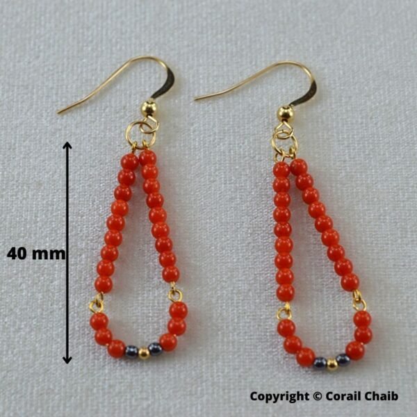 Boucle d’oreille Corail 4-505 – Image 3