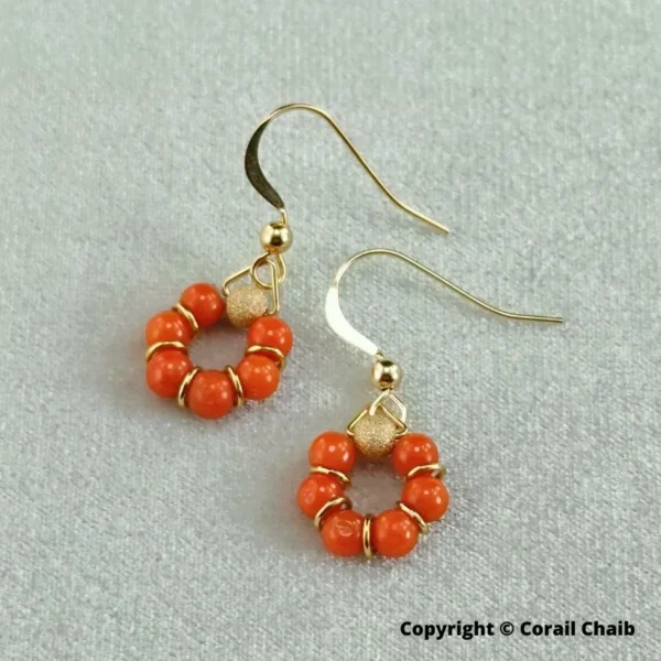 Boucle d’oreille Corail 4-510
