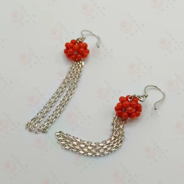 ⁦Boucle d’oreille Corail 1-523⁩ - الصورة ⁦3⁩