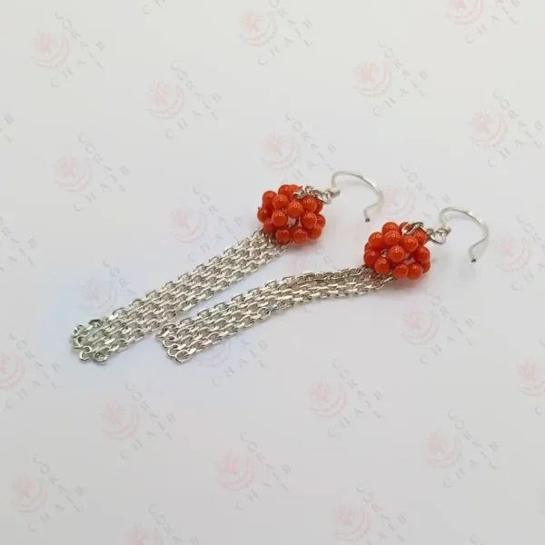 ⁦Boucle d’oreille Corail 1-523⁩ - الصورة ⁦2⁩