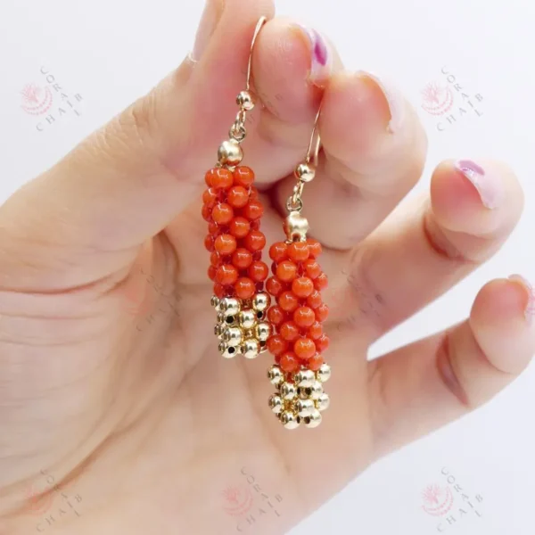 Boucle d’oreille Corail 4-518 – Image 2