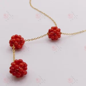 Coral necklace 4-211 - Image 3