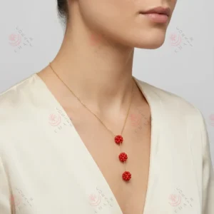 Coral necklace 4-211 - Image 2