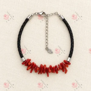 Red coral bracelet 5-312 from Algeria – Corail Chaib