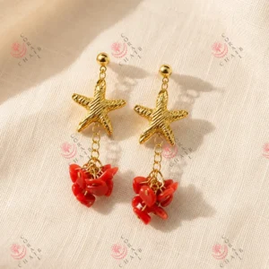 Coral Earring 5-523 - Image 1